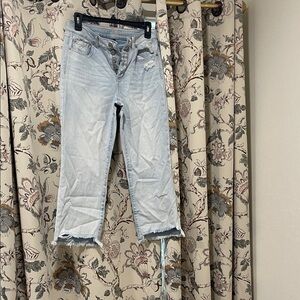 Rewash Light Blue Cropped Women's Jeans